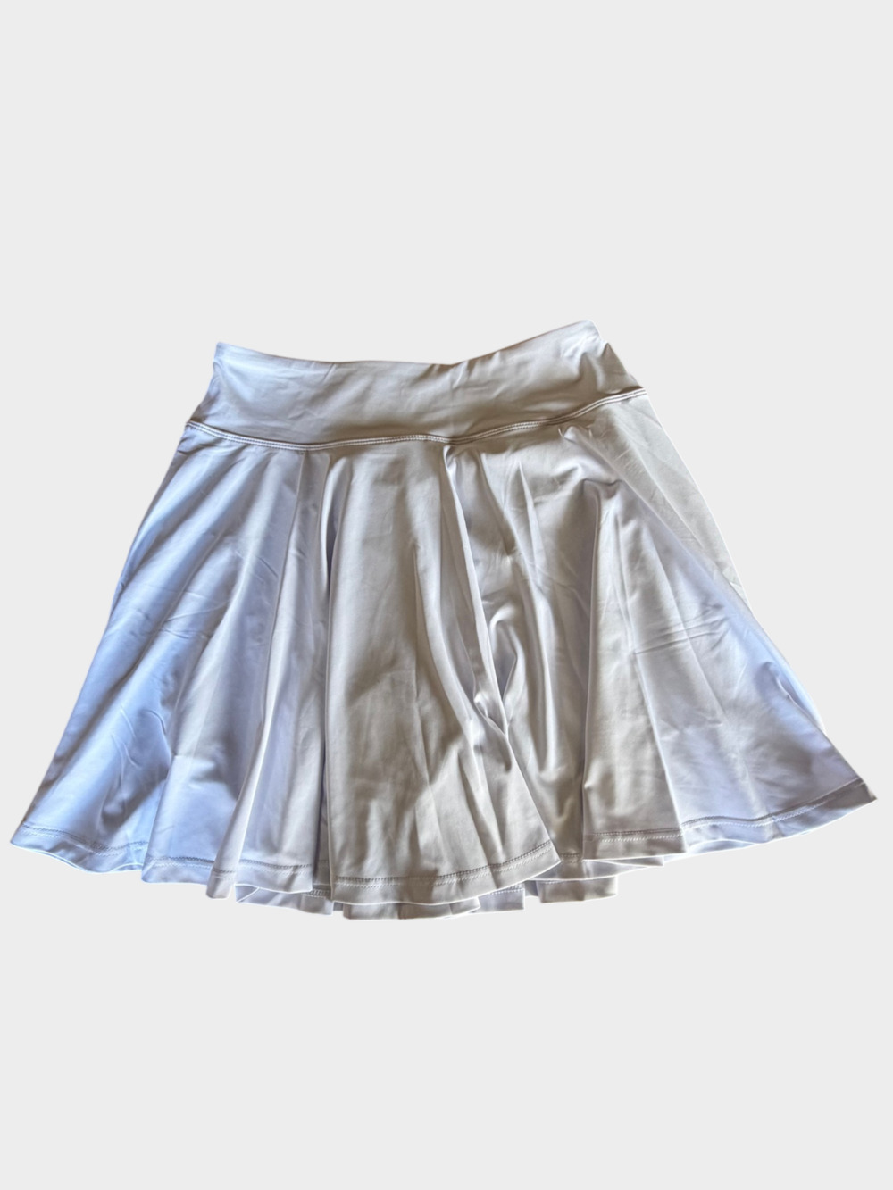 Women's Skirt With Shorts Skort Size Large White